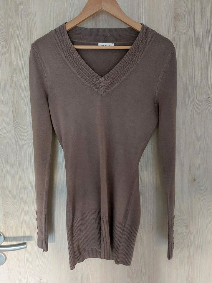 Pullover | lang | hellbraun/taupe | Gr. S | orsay in Sonnefeld