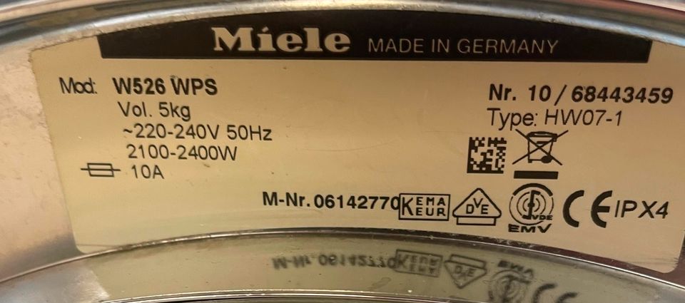 MIELE W526 WPS I WASCHMASCHINE I AQUA STOP I 5KG I TOP in Berlin