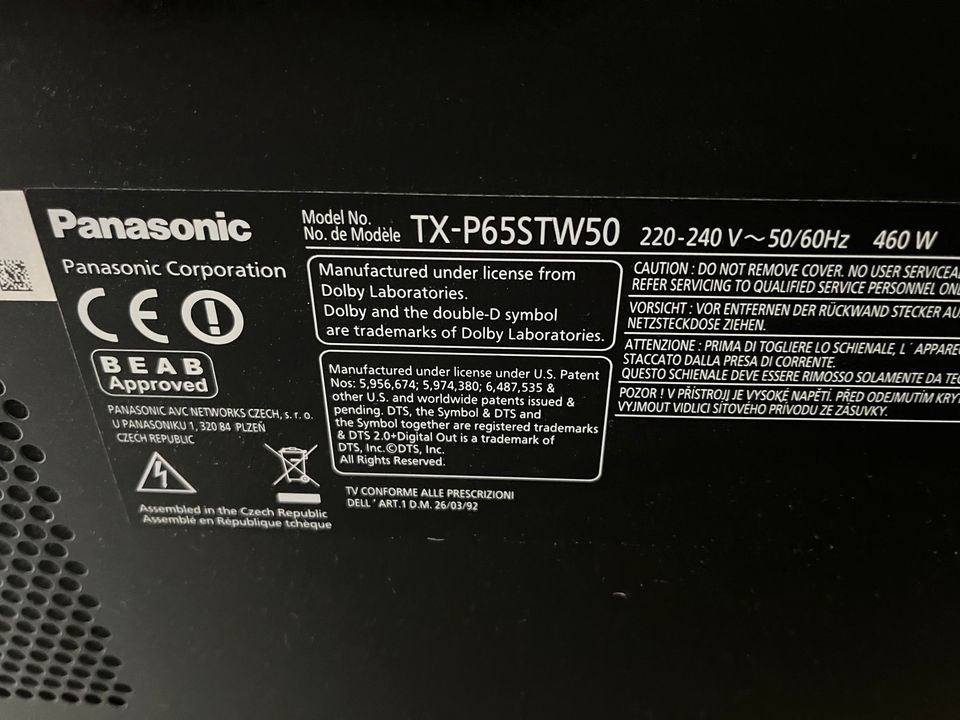 Panasonic Fernseher 65 Zoll in Schwanewede