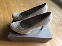 Tamaris Pumps Beige/ Yvory mit Glitzersteinen / Größe 39 Hessen - Eschborn Vorschau