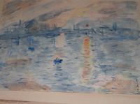 Aquarell, Impression, Sonnenaufgang (C. Monet), H.Schroeder, 1965 Brandenburg - Wandlitz Vorschau