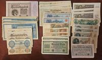 Banknoten Deutsches Reich. 37 x Stück. Hessen - Wiesbaden Vorschau