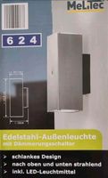 Neu! 7xMeLiTec LED Außenleuchte mit Dämmerungsschalter in Edelst Nordrhein-Westfalen - Welver Vorschau