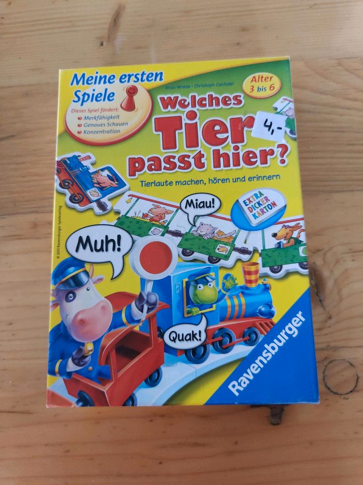 Spiel Welches Tier passt hier? in Upgant-Schott