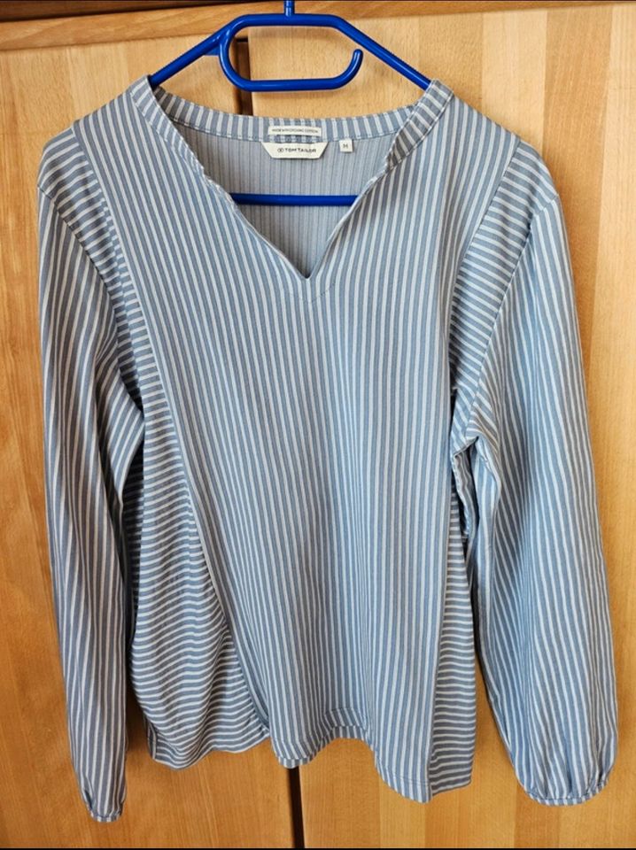 Tom Tailor Bluse (Gr. M) gestreift blau weiß Sommer in Grafenau