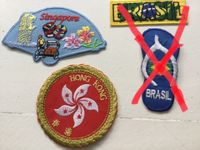 Patch Aufnäher Western Australia Brasilien Singapore Hong Kong Nordrhein-Westfalen - Pulheim Vorschau