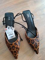 Zara Sandalen  Leder Gr.38 braun animal, Neu mit Etikett Thüringen - Arnstadt Vorschau