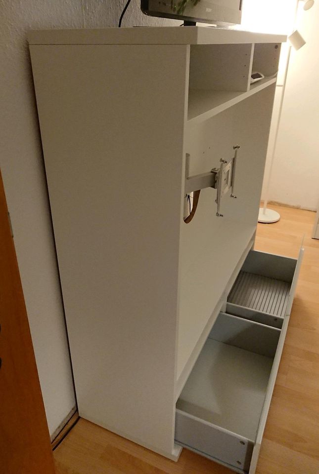 Ikea BESTA BOAS TV Fernseher Wand Schrank weiß UPPLEVA Halter in Lingen (Ems)