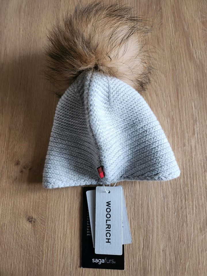 Woolrich Baby Mütze grau Fellbommel NEUmEtikett Gr.12 in Berlin