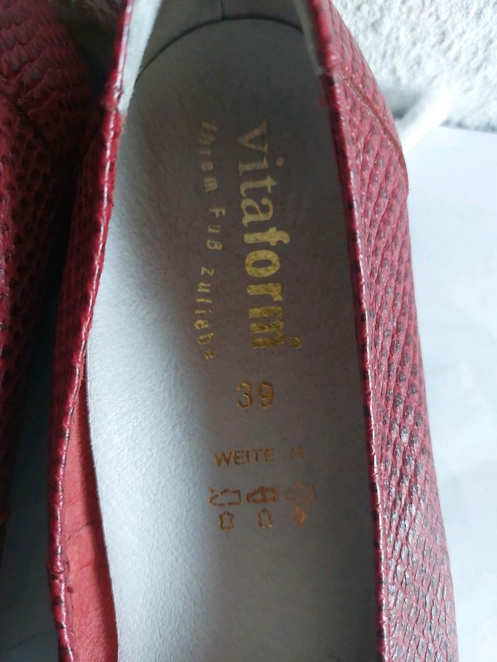 Vitaform Gr.39 Schuhe Leder neuwertig in Bremen