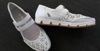 Rieker Ballerina Gr. 38 Weiß Hessen - Freigericht Vorschau
