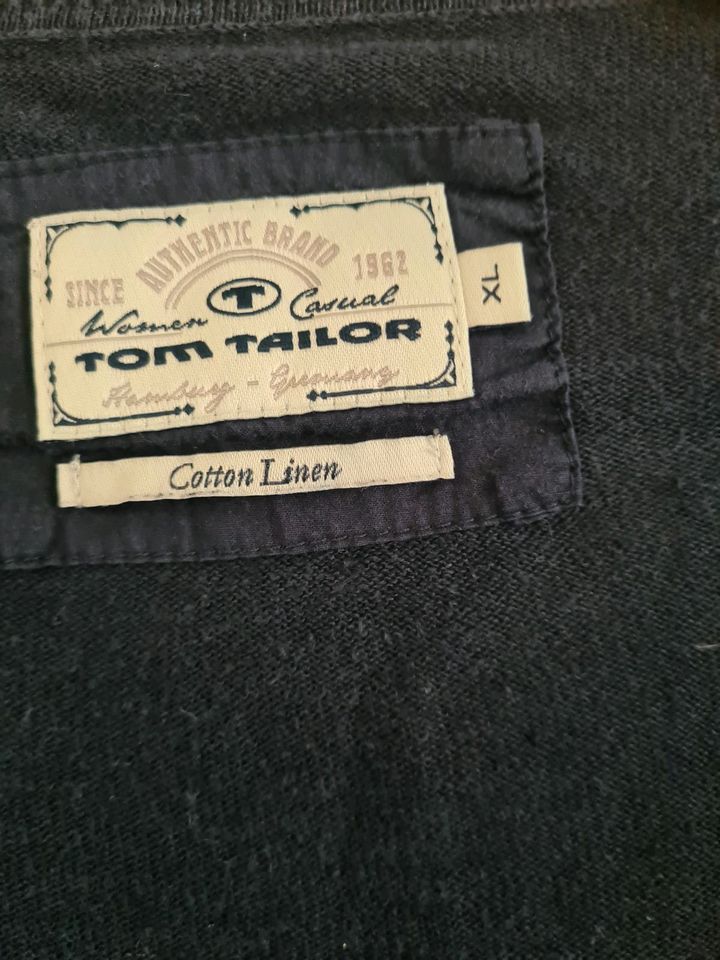 Tom Tailor Strickjacke dunkelblau XL Leinen in Köln