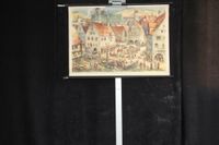 Alte Schulkarte In einer mittelalterlichen Stadt Wunschmotiv L Mitte - Tiergarten Vorschau