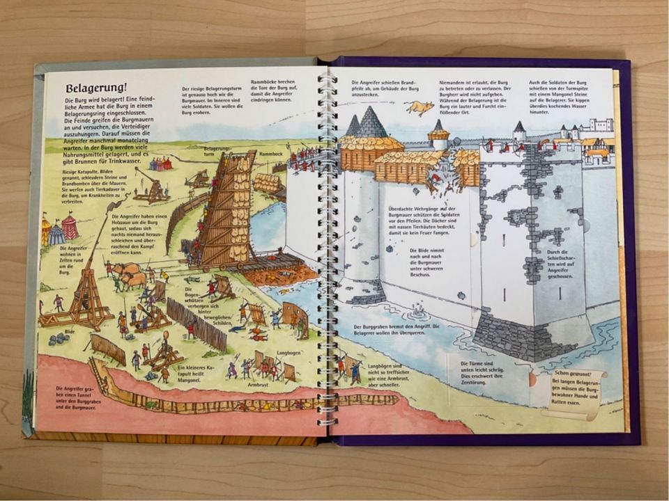 Kinderbuch „Die Ritterburg“ zum Lesen, Aufklappen und Entdecken in Taufkirchen Vils