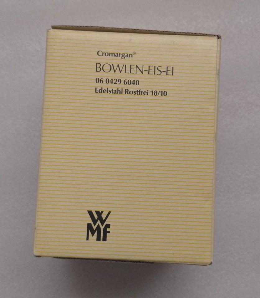 Bowlen Eis Ei WMF, Eiswürfelbehälter, Cromargan Edelstahl 18/10 in Ilmenau