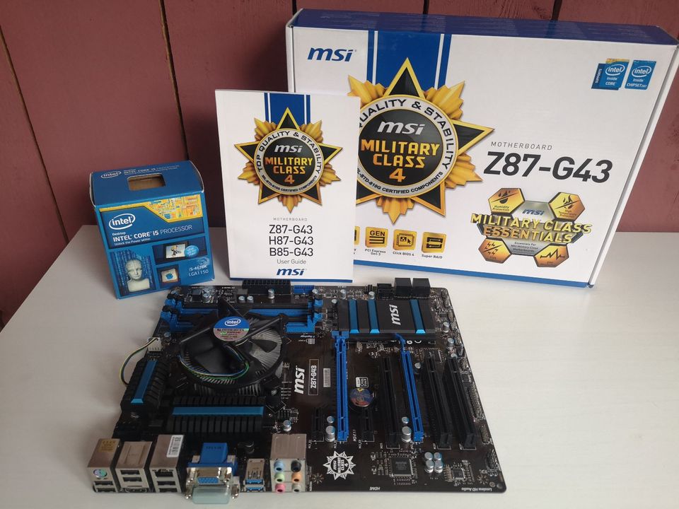 MSI Z87-G43 Mainboard + Intel® i5-4670K CPU Prozessor in Lenzkirch
