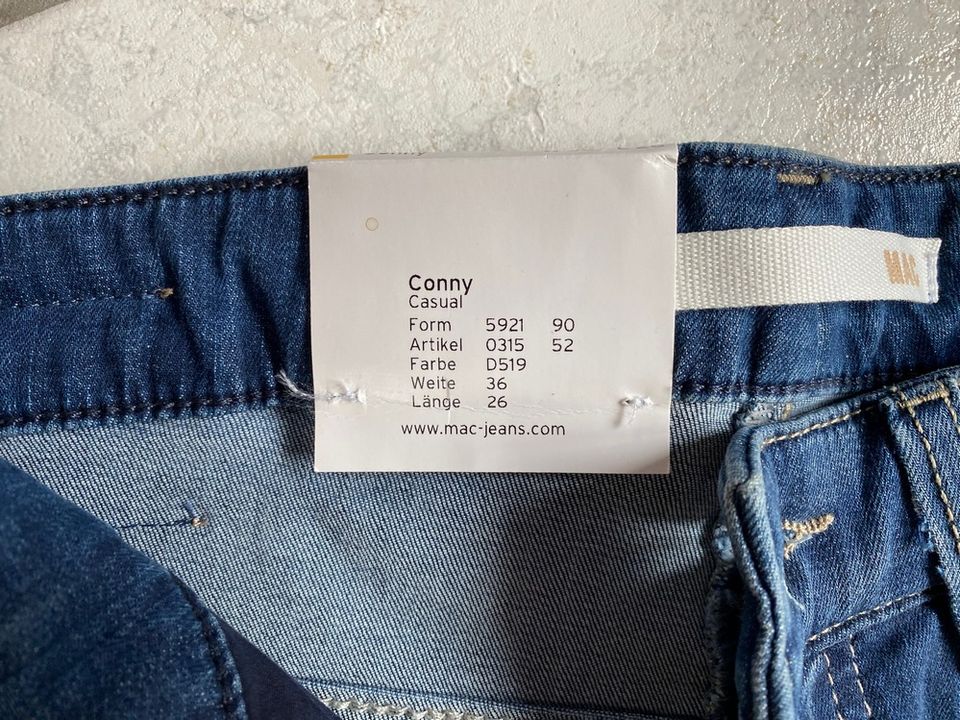 MAC Jeans Conny Casual Gr. 36 Bluejeans W36/L28 NEU Stretch in Willstätt