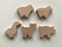 5 Holztiere Holzfiguren Spiel-Tiere aus Holz Schaf Katze Gans Schleswig-Holstein - Kiel Vorschau