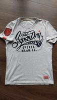Super Dry T-Shirt hellgrau dunkelblaue Schrift, M, neuwertig Niedersachsen - Buxtehude Vorschau