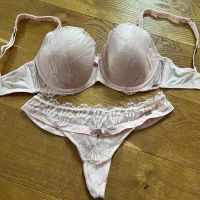 Hunkemöller Noir BH 75E und Tanga S rosa spitze Bayern - Otterfing Vorschau