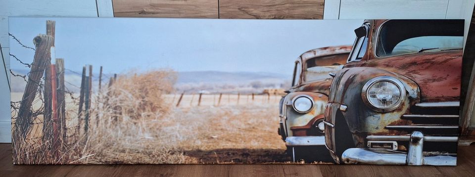 Leinwandbild "Old Rusted Cars" 179x59cm in Castrop-Rauxel