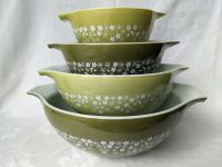 Vintage Pyrex Spring Blossom Nesting Bowls Schüssel Grün Blüten Bayern - Augsburg Vorschau