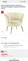 Leonique Sessel Samt Creme/Beige Nordrhein-Westfalen - Solingen Vorschau