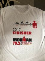 Ironman 70.3 Barcelona 2017 Triathlon Finisher Shirt Größe L Hessen - Neuental Vorschau