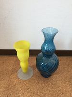 blaue Dekoartikel Vase Flaschen Glasvase gelb Blumenvase Saarland - Perl Vorschau