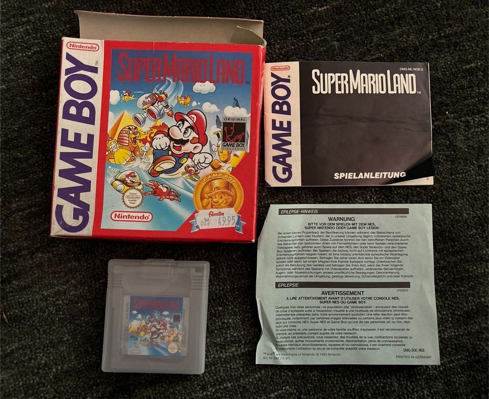 Game Boy Pocket inkl. 3 super Mario Spiele 80iger Jahre in Hamburg