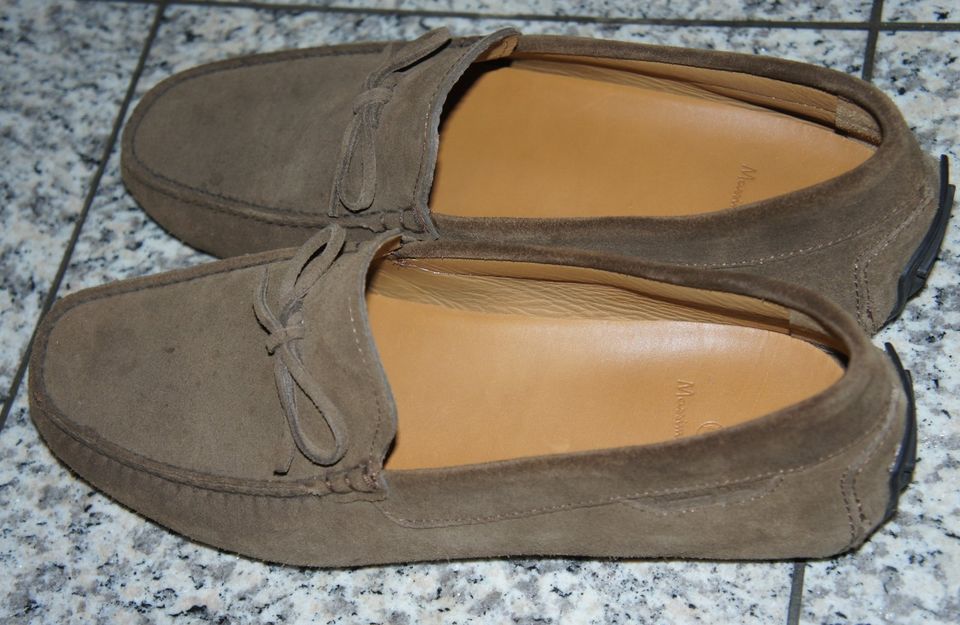 Loafer Slipper Mokassins Massimo Dutti Leder Gr. 45 in Cleebronn