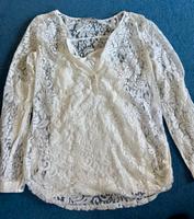 Spitzenbluse / -Shirt mit Top von COMMA Vanille Gr.40 Nordrhein-Westfalen - Wenden Vorschau