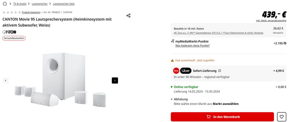 TV Home Theater Surround Sound Lautsprecher Heimkino System N439€ in München