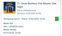Jonas Brothers Köln Tickets 2x Stehplätze Hessen - Flörsheim am Main Vorschau