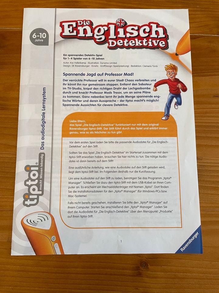 Ravensburger TIPTOI Die Englisch Detektive in Holdorf