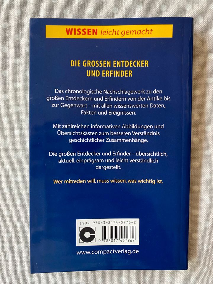 Buch „Die großen Entdecker und Erfinder“ Wissen leicht gemacht in Hamburg