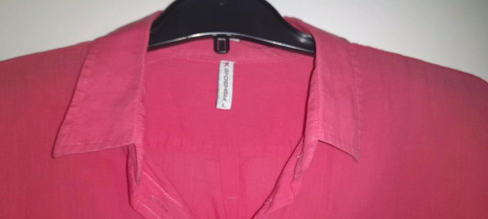 Neu Fishbone dünne Sommer Bluse Pink L 40/42 BW 52cm in Olpe