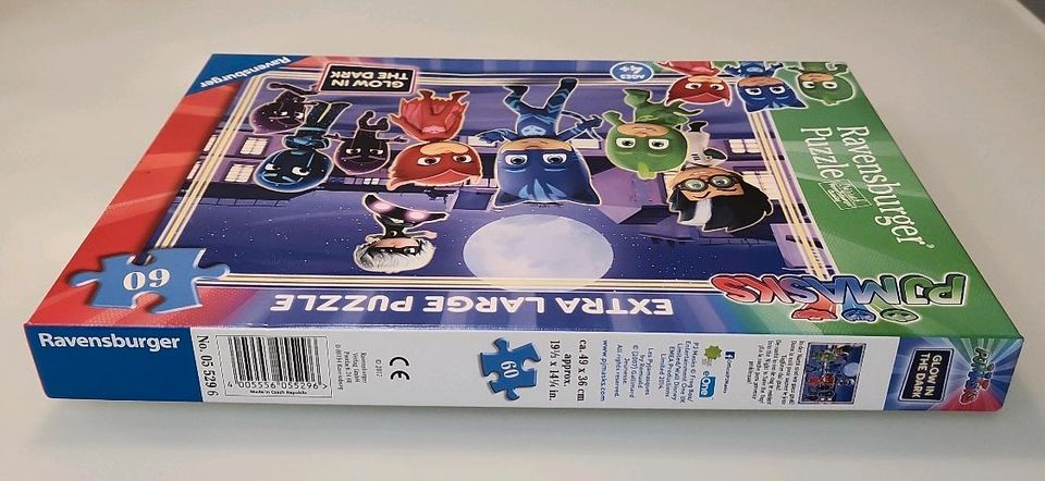 XL 60 Teile Kinder Puzzle Ravensburger PJMasks Glow in the darfk in Ellhofen