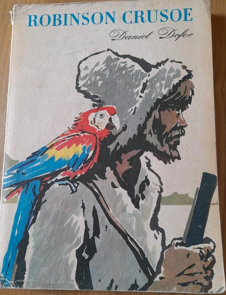 Buch Robinson Crusoe Daniel Defoe 1982 Volk und Wissen in Schwerin