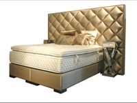 Luxus Boxspringbett,160x200 Champagner,Matratze,XXL-Kopfteil Nordrhein-Westfalen - Detmold Vorschau