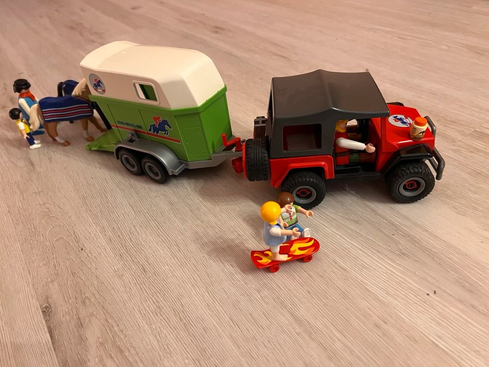 Playmobil (4189) Pferdeanhänger mit Geländewagen in Dortmund