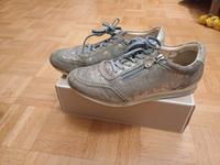 Vollleder Sneaker blau metallic Zanon Zago 40/41 München - Bogenhausen Vorschau