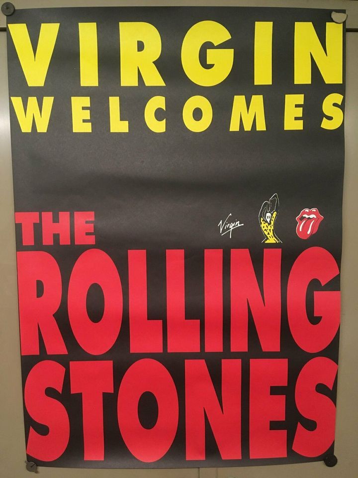 Virgin welcomes The Rolling Stones Promotionplakat 1995 in Köln