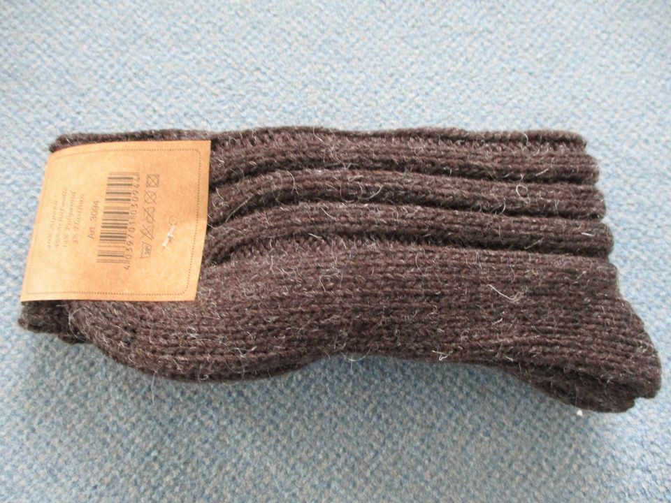 1 Paar Socken aus Alpaka-Wolle in Größe 39-42.  Neu. in Wirges  