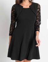 Kleid mit Spitzenärmeln, Cocktailkleid,schwarz, Gr. 44/46 Rheinland-Pfalz - Kemmenau Vorschau