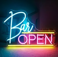 LED Neon Schild Open Bar Kneipe Leuchte Reklame Wandlampe Hessen - Bebra Vorschau