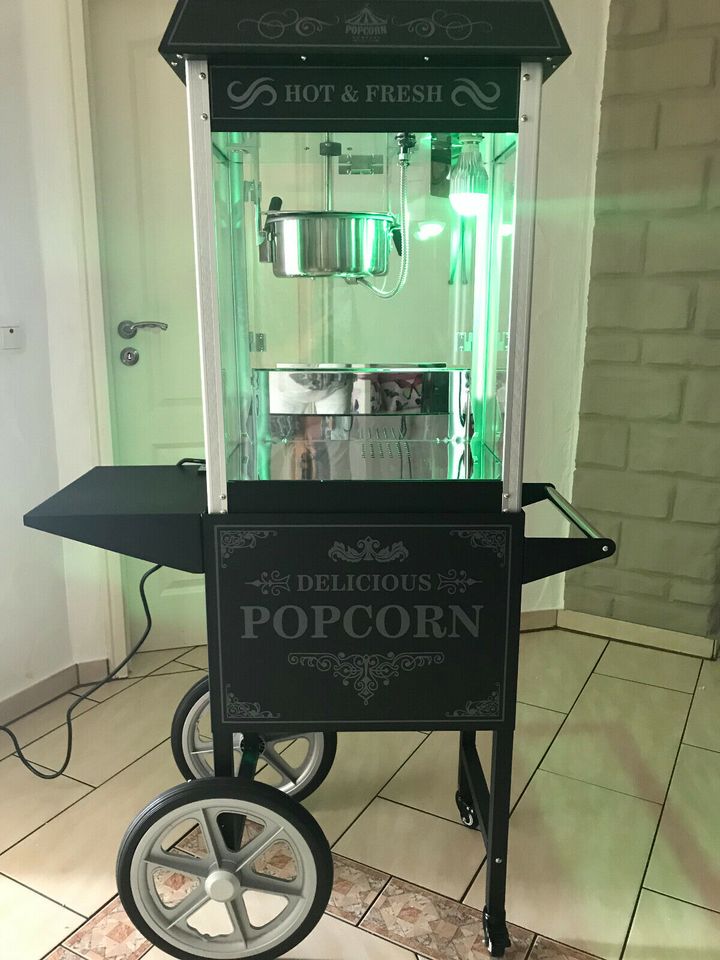 Popcornmaschine Retro Schwarz Hochzeit Geburtstag mieten in Waldmohr