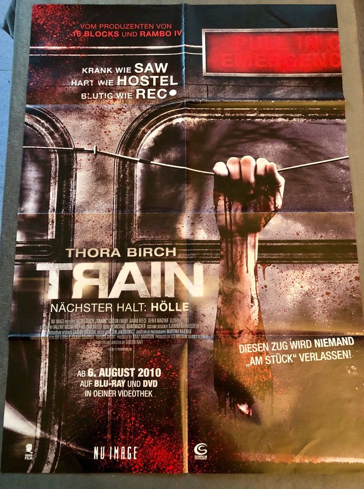 TRAIN - NÄCHSTER HALT HÖLLE VIDEOTHEKEN PLAKAT NEU 2010 in Telgte