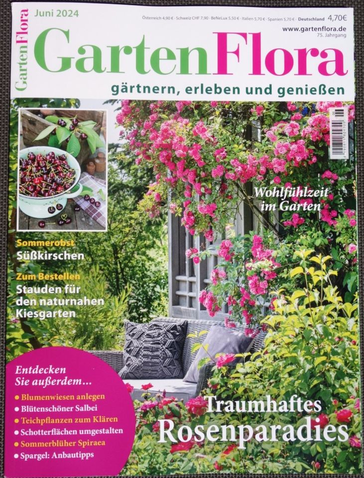GartenFlora 06/2024 Balkon Beet Terrasse Garten Zeitschrift in Nürnberg