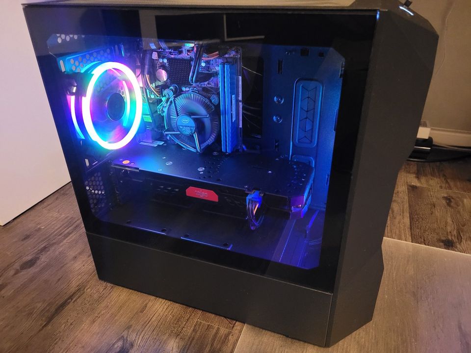 RGB Gaming PC Computer, Intel i7, AMD RX480 8GB, 16GB RAM, SSD in Zehna